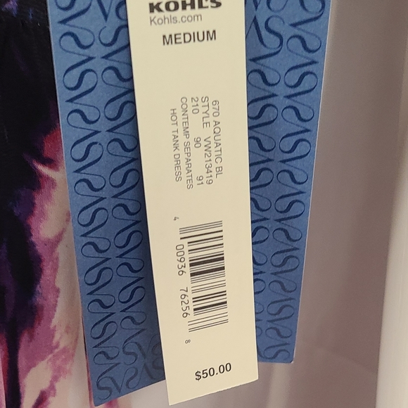 New with Tags Vera Wang Black and Pink Dress size Medium - Picture 7 of 8